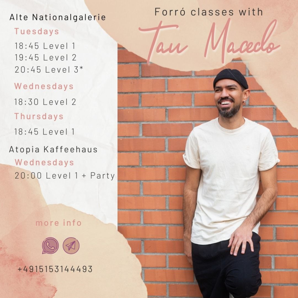 Forró Classes with Tau Macedo (Levels 1-3) – Alte Nationalgalerie Tuesdays