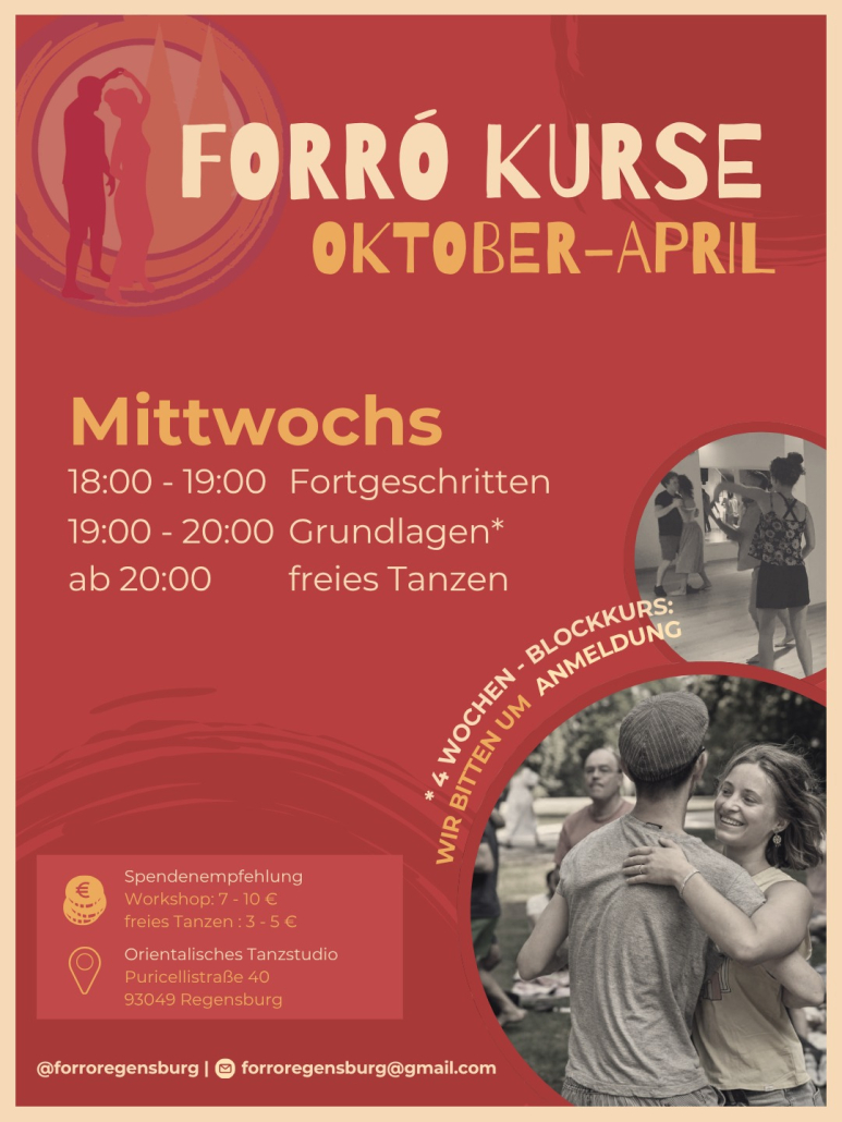 Forró Regensburg Wednesday Classes & Open Dancing